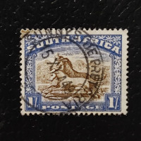 Sello Sudáfrica, SG36 (Mi. 35A-36A), Usado #, 1 Sh