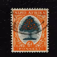 Sello Sudáfrica, SG61 (Mi. 87aI-88aI), Usado #, 6 d