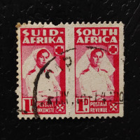 Pareja Sudáfrica, SG44 (Mi. 49-50), Usado #, 2 d