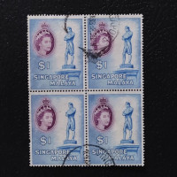 Čtyřblok Singapur, SG50 (Mi. 40)#, 1 $