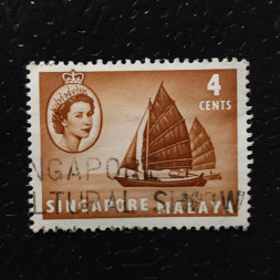 Známka Singapur, SG40 (Mi. 30)#, 4 c