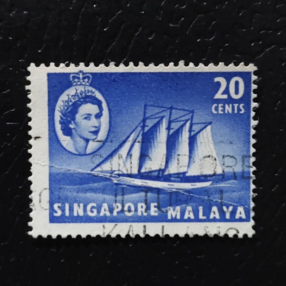 Sello Singapur, SG46 (Mi. 36), Usado #, 20 c