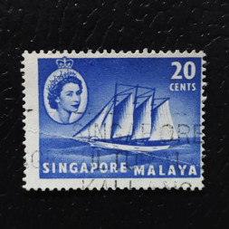 Známka Singapur, SG46 (Mi. 36)#, 20 c