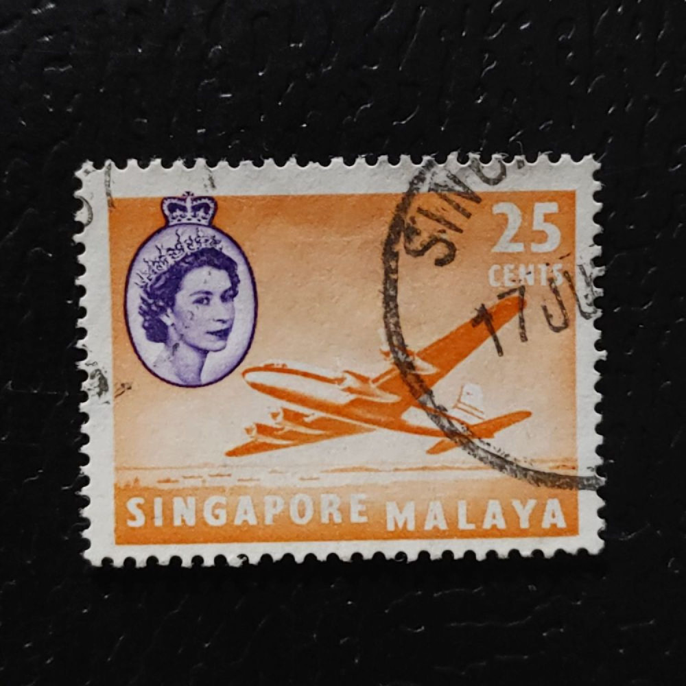 Sello Singapur, SG47 (Mi. 37), Usado #, 25 c