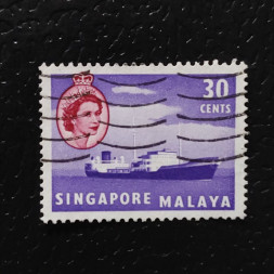 Sello Singapur, SG48 (Mi. 38), Usado #, 30 c