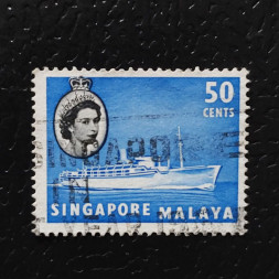 Briefmarke Singapur, SG49 (Mi. 39)#, 50 c