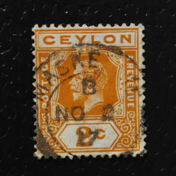 Známka Ceylon, SG307 (Mi. 166)#, 9P Známka Ceylon, SG307 (Mi. 166)#, 9P