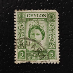 Známka Ceylon, SG433 (Mi. 279)#, 1½P Známka Ceylon, SG433 (Mi. 279)#, 1½P