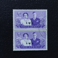 Pareja África del Sudoeste, SG135 (Mi. 254/255), Usado #, 2 d