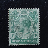 Sello Establecimientos de los Estrechos, SG193 (Mi. 138a), Usado #, 1 c
