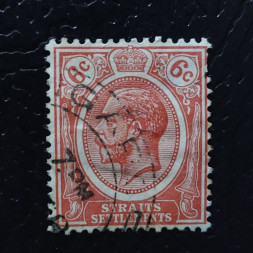 Sello Establecimientos de los Estrechos, SG200 (Mi. 160a), Usado #, 6 c
