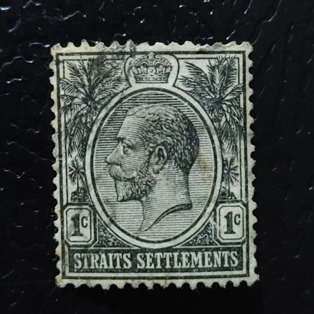 Selo Estabelecimentos dos Estreitos, SG194 (Mi. 157), Usado #, 1 c