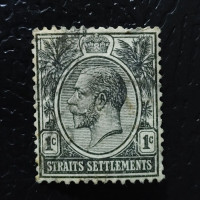 Sello Establecimientos de los Estrechos, SG194 (Mi. 157), Usado #, 1 c