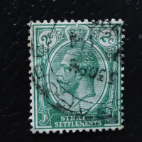 Sello Establecimientos de los Estrechos, SG195 (Mi. 158), Usado #, 2 c