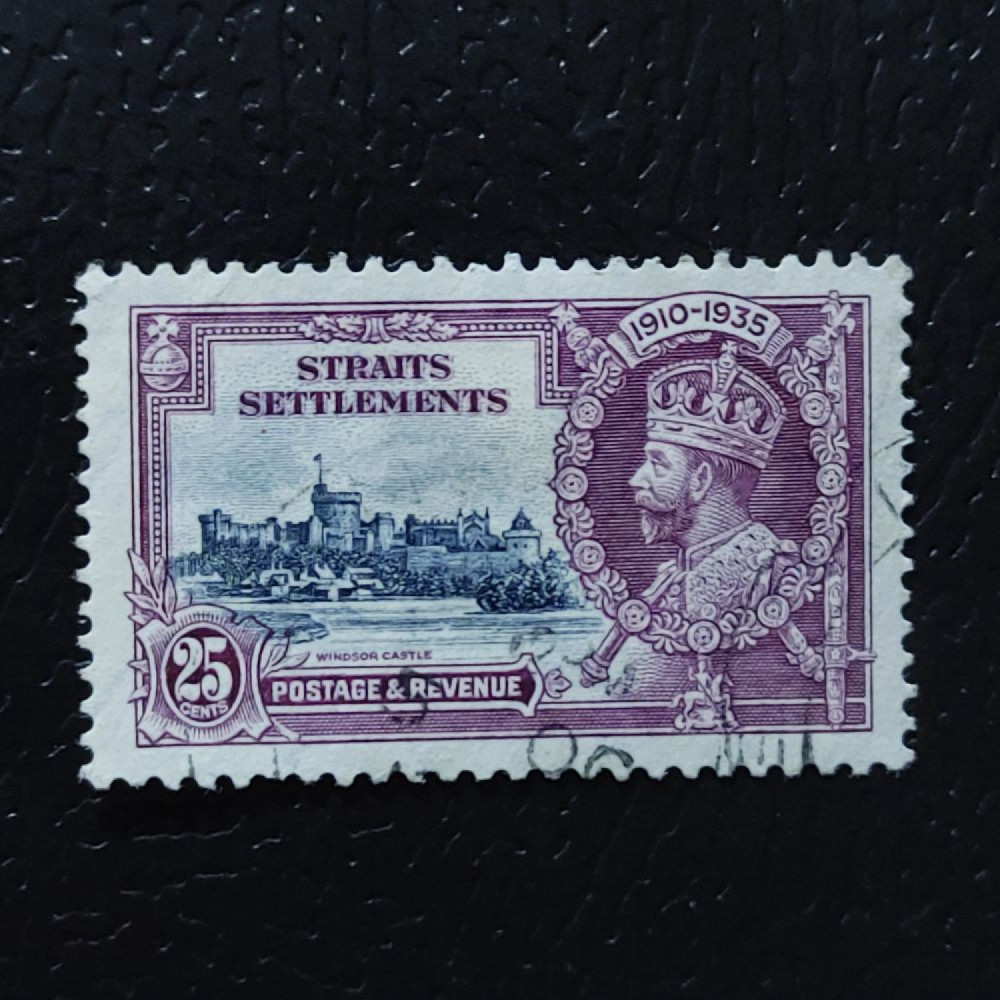 Sello Establecimientos de los Estrechos, SG259 (Mi. 191), Usado #, 25 c