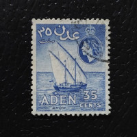Stamp Aden, SG56 (Mi. 53), Used #, 35 c