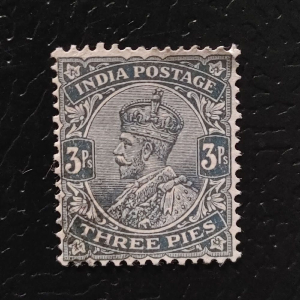 Známka Indie, SG153 (Mi. 75b)#, 4P Známka Indie, SG153 (Mi. 75b)#, 4P