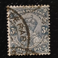 Známka Indie, SG153 (Mi. 75b)#, 4P Známka Indie, SG153 (Mi. 75b)#, 4P