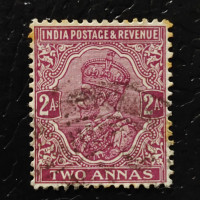 Známka Indie, SG206 (Mi. 113)#, 4½P Známka Indie, SG206 (Mi. 113)#, 4½P