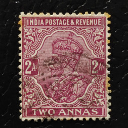 Známka Indie, SG206 (Mi. 113)#, 4½P Známka Indie, SG206 (Mi. 113)#, 4½P