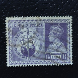 Známka Indie, SG279 (Mi. 179)#, ½P Známka Indie, SG279 (Mi. 179)#, ½P