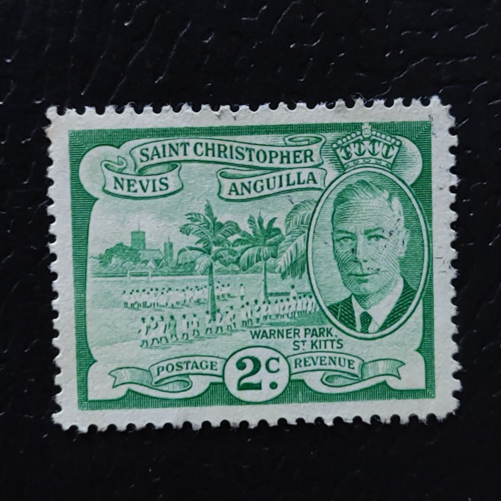 Selo São Cristóvão e Névis, SG95 (Mi. 101), Usado #, 2 c