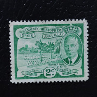 Sello San Cristóbal y Nieves, SG95 (Mi. 101), Usado #, 2 c