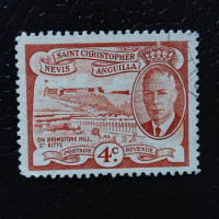 Sello San Cristóbal y Nieves, SG97 (Mi. 103), Usado #, 4 c