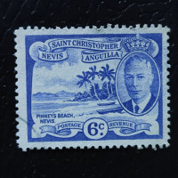 Sello San Cristóbal y Nieves, SG99 (Mi. 105), Usado #, 6 c