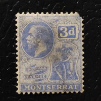 Sello Montserrat, SG73 (Mi. 65), MH, 3 d