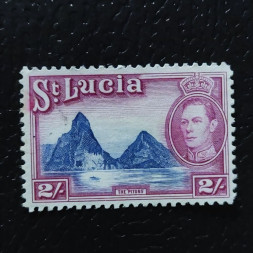 Sello Santa Lucía, SG136 (Mi. 111C), (*), 2 s