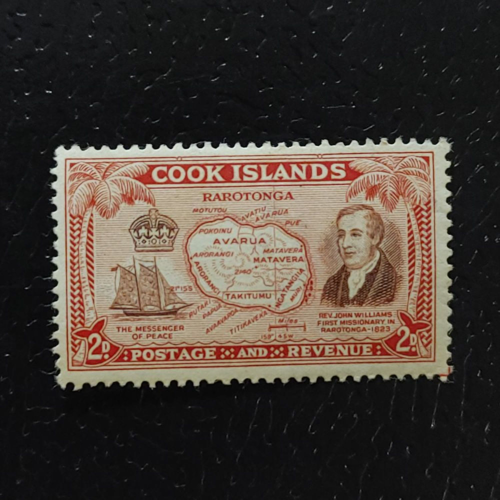 Sello Islas Cook, SG152 (Mi. 80), MNH, 2 d