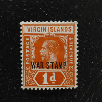 Sello Islas Vírgenes Británicas, SG78c (Mi. 44b), MH, 1 d