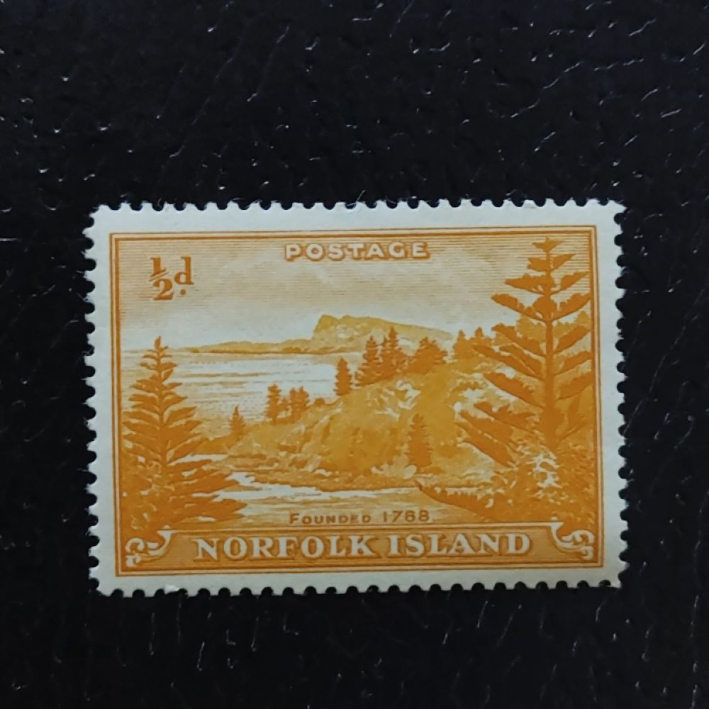 Známka Norfolk, SG1 (Mi. 1x)**, 1/2 d