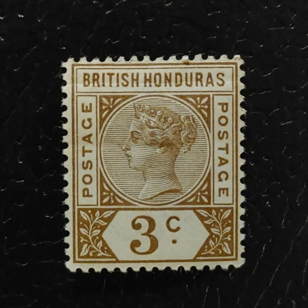 Stamp British Honduras, SG53 (Mi. 33), MH, 3 c
