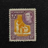 Známka Svatý Vincenc, SG154 (Mi. 125)(*), 3 d