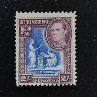 Známka Svatý Vincenc, SG157 (Mi. 129)#, 2 s Známka Svatý Vincenc, SG157 (Mi. 129)#, 2 s