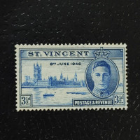 Známka Svatý Vincenc, SG161 (Mi. 135)(*), 3 d Známka Svatý Vincenc, SG161 (Mi. 135)(*), 3 d