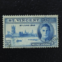 Známka Svatý Vincenc, SG161 (Mi. 135)#, 3 d Známka Svatý Vincenc, SG161 (Mi. 135)#, 3 d