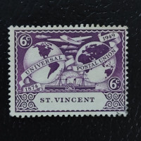 Známka Svatý Vincenc, SG179 (Mi. 158)(*), 6 c Známka Svatý Vincenc, SG179 (Mi. 158)(*), 6 c