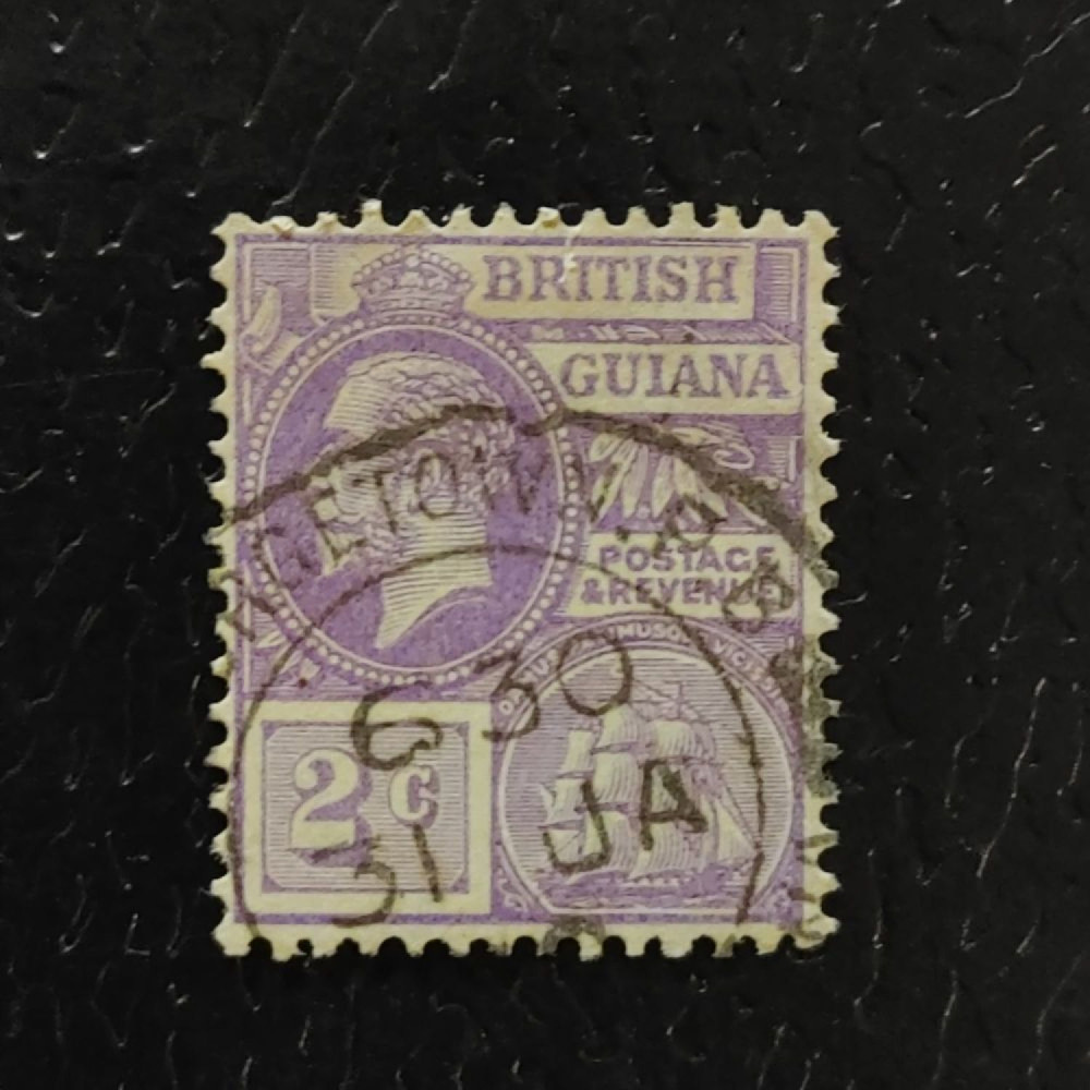 Stamp British Guiana, SG274 (Mi. 142), Used #, 2 c Stamp British Guiana, SG274 (Mi. 142), Used #, 2 c