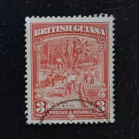 Selo Guiana Britânica, SG290 (Mi. 158A), Usado #, 3 c