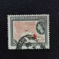 Selo Guiana Britânica, SG335 (Mi. 203), Usado #, 5 c
