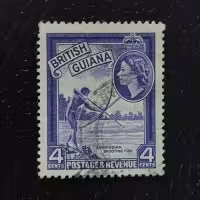 Selo Guiana Britânica, SG334 (Mi. 202), Usado #, 4 c