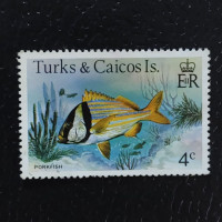 Stamp Turks and Caicos, SG517A (Mi. 408I), Used #, 4 ¢ Stamp Turks and Caicos, SG517A (Mi. 408I), Used #, 4 ¢