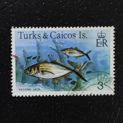 Sello Islas Turcas y Caicos, SG516A (Mi. 407I), Usado #, 3 ¢
