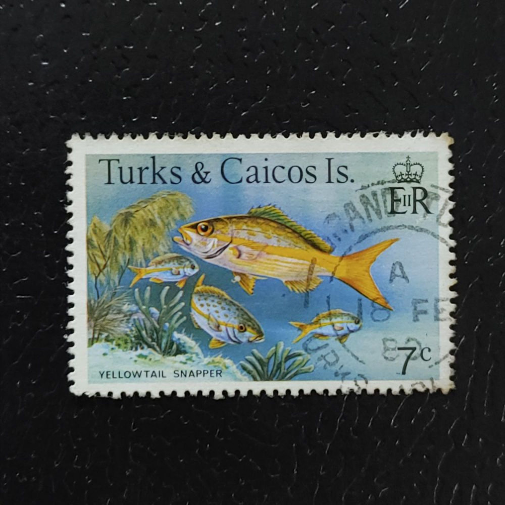 Stamp Turks and Caicos, SG519A (Mi. 410I), Used #, 7 ¢ Stamp Turks and Caicos, SG519A (Mi. 410I), Used #, 7 ¢