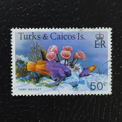 Sello Islas Turcas y Caicos, SG525A (Mi. 416I), Usado #, 50 ¢