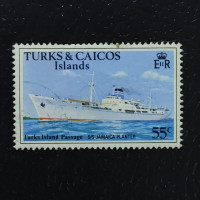 Stamp Turks and Caicos, SG492A (Mi. 384Y), Used #, 55 ¢ Stamp Turks and Caicos, SG492A (Mi. 384Y), Used #, 55 ¢
