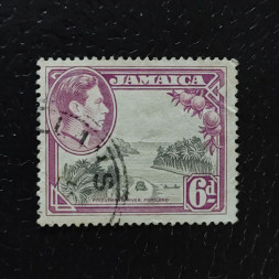 Známka Jamajka, SG128 (Mi. 129A)#, 10Sh Známka Jamajka, SG128 (Mi. 129A)#, 10Sh